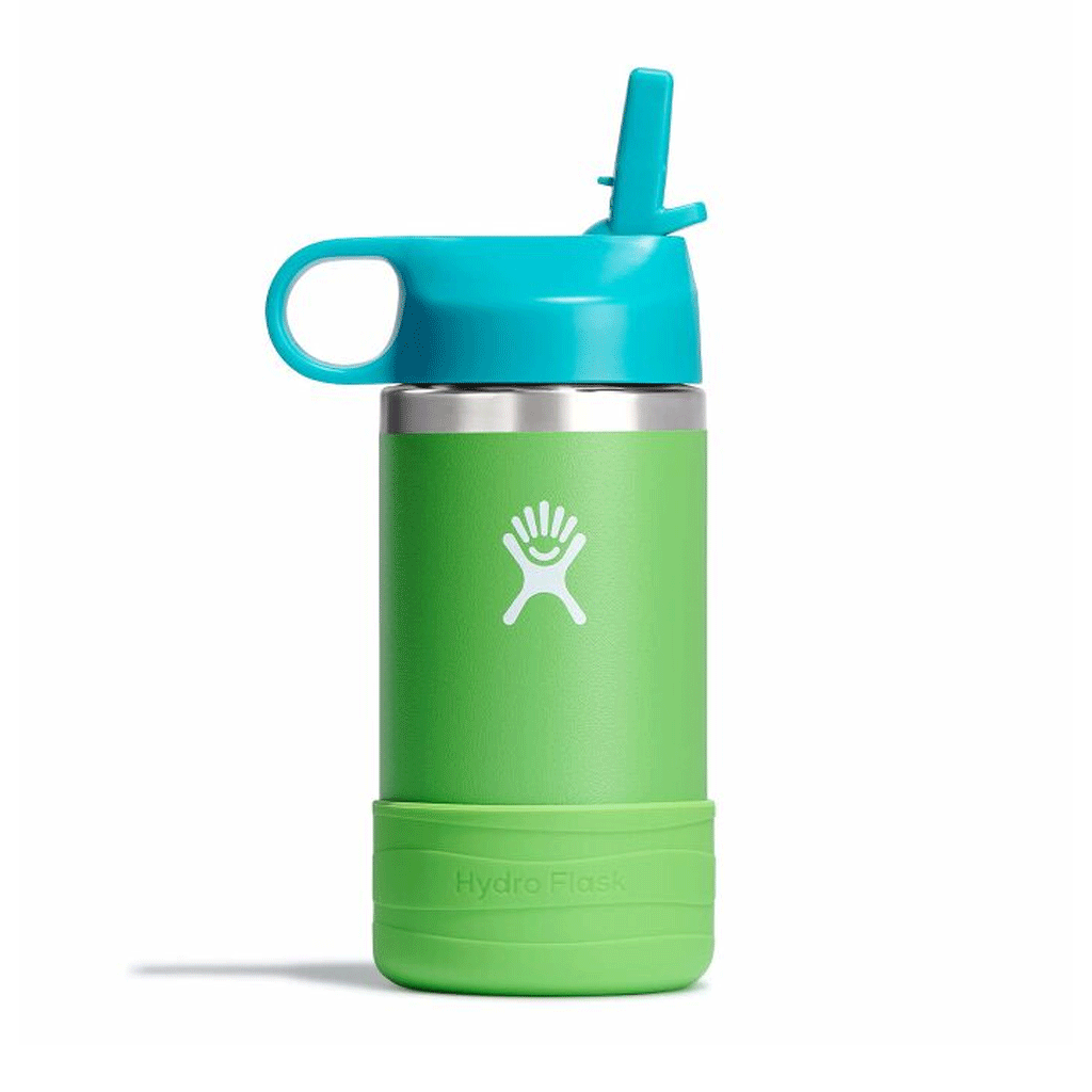 HYDRO FLASK - 12 OZ KIDS WIDE MOUTH STRAW CAP AND BOOT-GRASS
