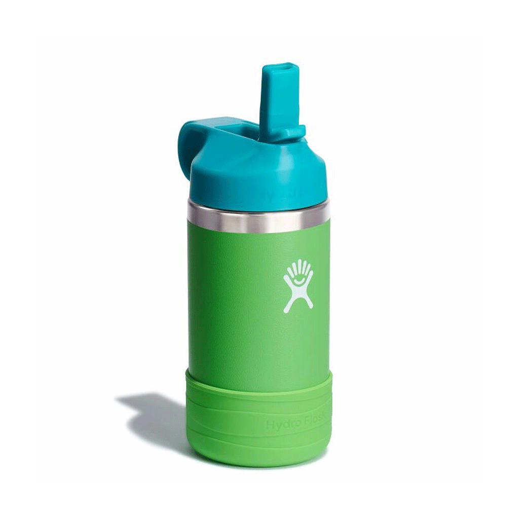 HYDRO FLASK - 12 OZ KIDS WIDE MOUTH STRAW CAP AND BOOT-GRASS