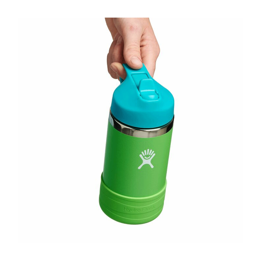 HYDRO FLASK - 12 OZ KIDS WIDE MOUTH STRAW CAP AND BOOT-GRASS