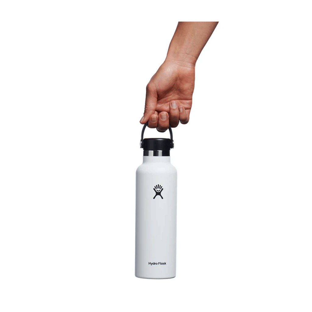 HYDRO FLASK - 18 OZ STANDARD FLEX CAP-WHITE