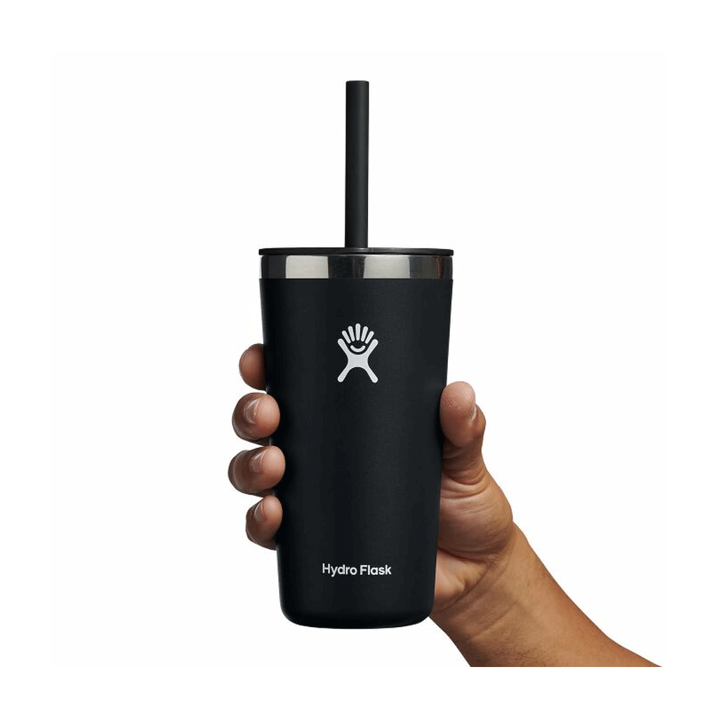 HYDRO FLASK - 20 OZ ALL AROUND TUMBLER STRAW LID-BLACK