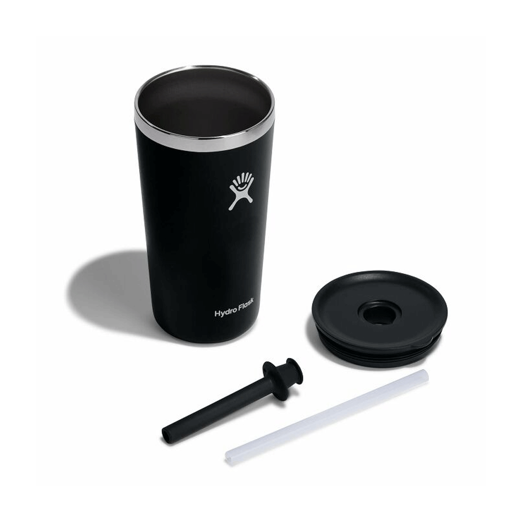 HYDRO FLASK - 20 OZ ALL AROUND TUMBLER STRAW LID-BLACK