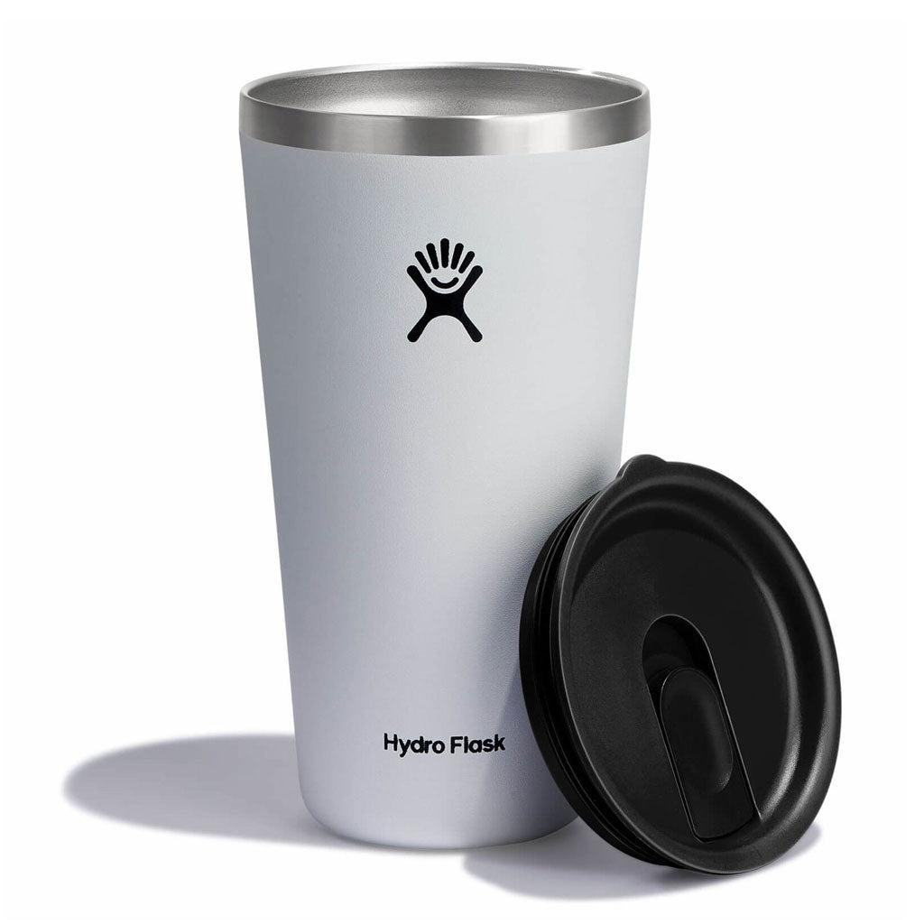 HYDRO FLASK – 28 OZ ALL AROUND TUMBLER PRESS-IN LID-WHITE