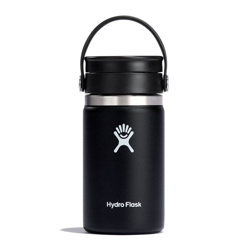 HYDRO FLASK - 12 OZ WIDE MOUTH WITH FLEX SIP LID-BLACK