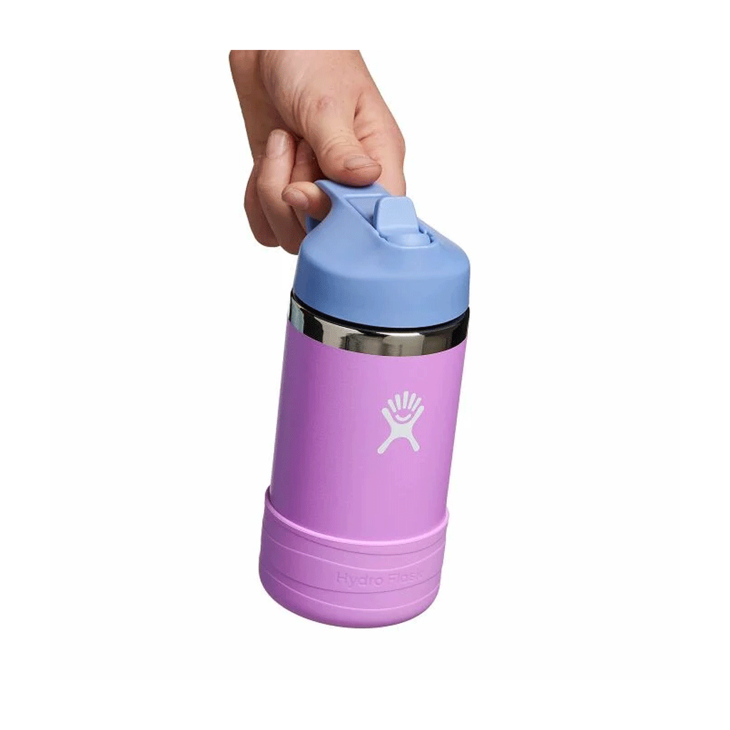 HYDRO FLASK - 12 OZ KIDS WIDE MOUTH STRAW CAP AND BOOT-ANEMONE