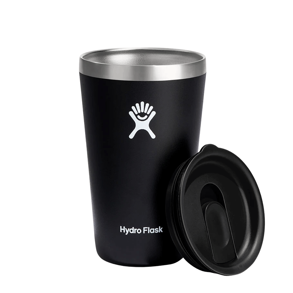 HYDRO FLASK - 16 OZ ALL AROUND TUMBLER PRESS IN LID - BLACK