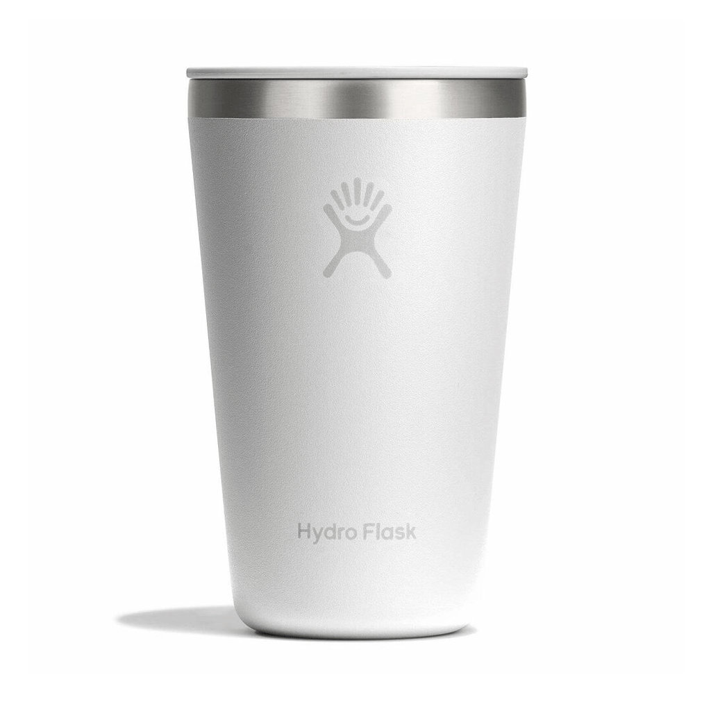 HYDRO FLASK - 16 OZ ALL AROUND TUMBLER PRESS IN LID-WHITE