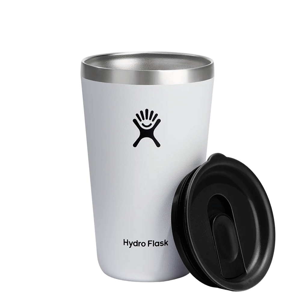 HYDRO FLASK - 16 OZ ALL AROUND TUMBLER PRESS IN LID-WHITE