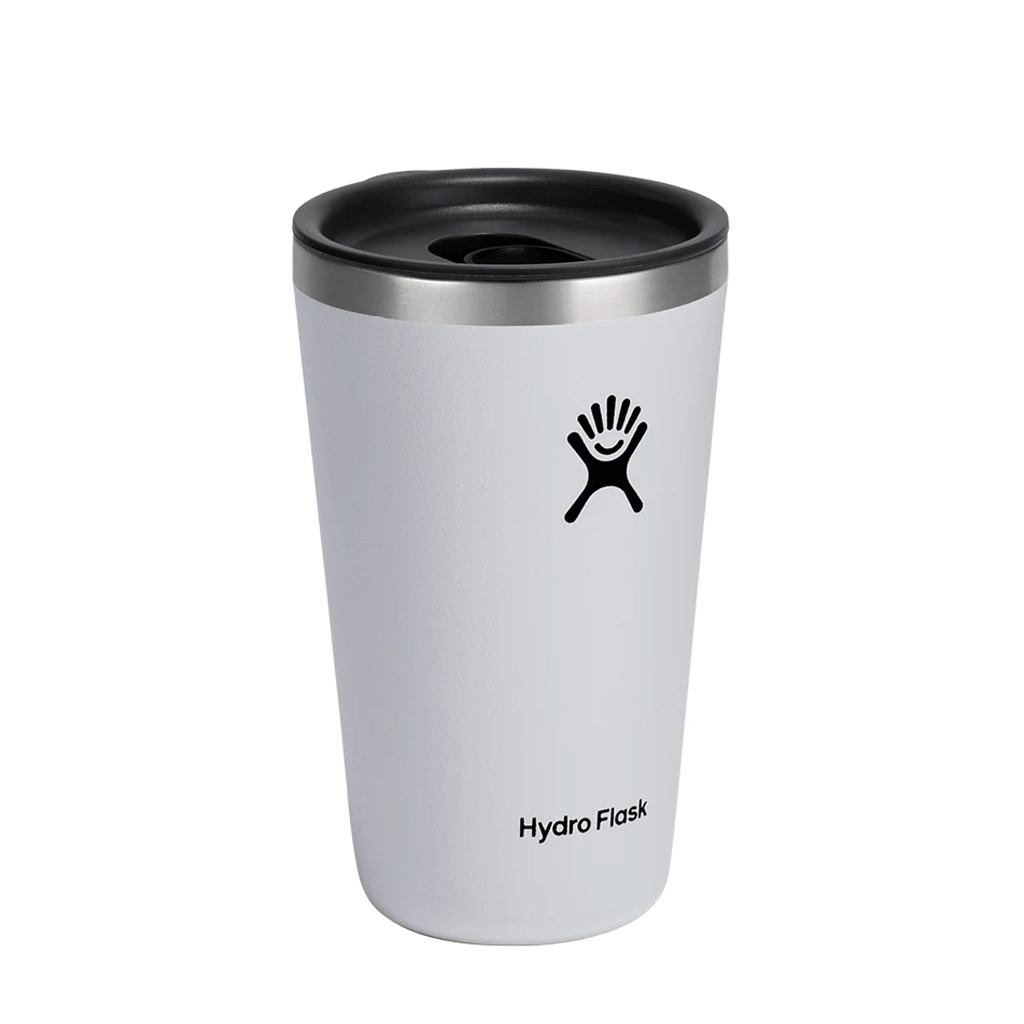 HYDRO FLASK - 16 OZ ALL AROUND TUMBLER PRESS IN LID-WHITE