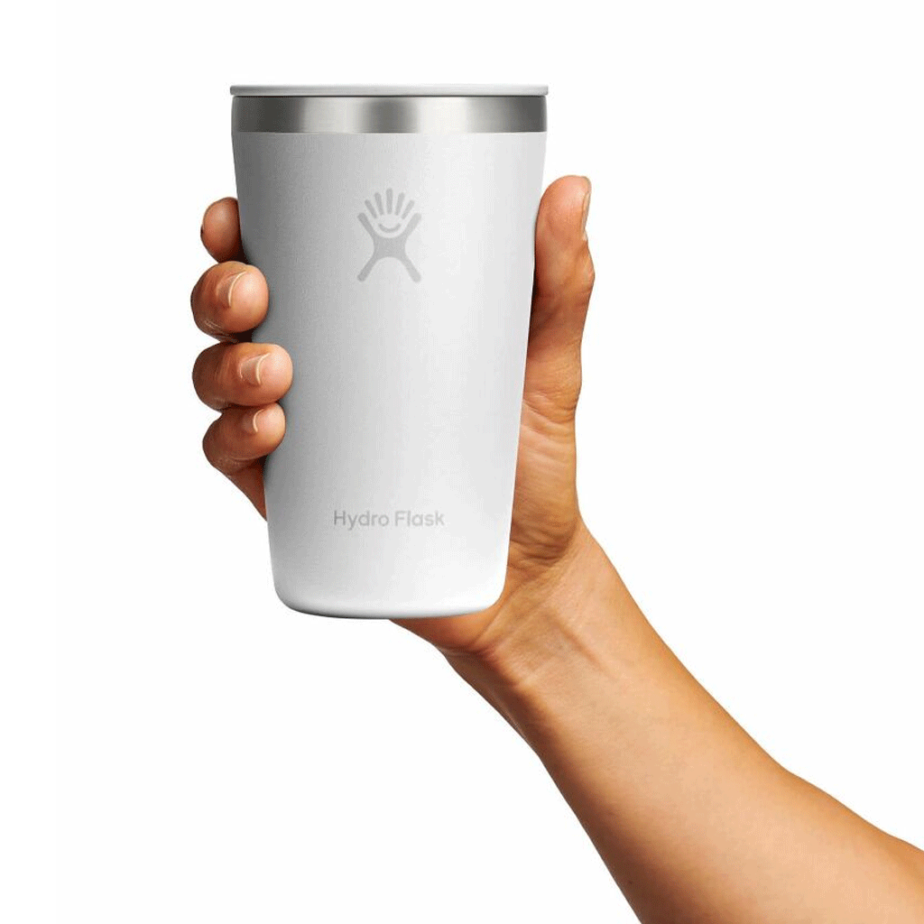 HYDRO FLASK - 16 OZ ALL AROUND TUMBLER PRESS IN LID-WHITE