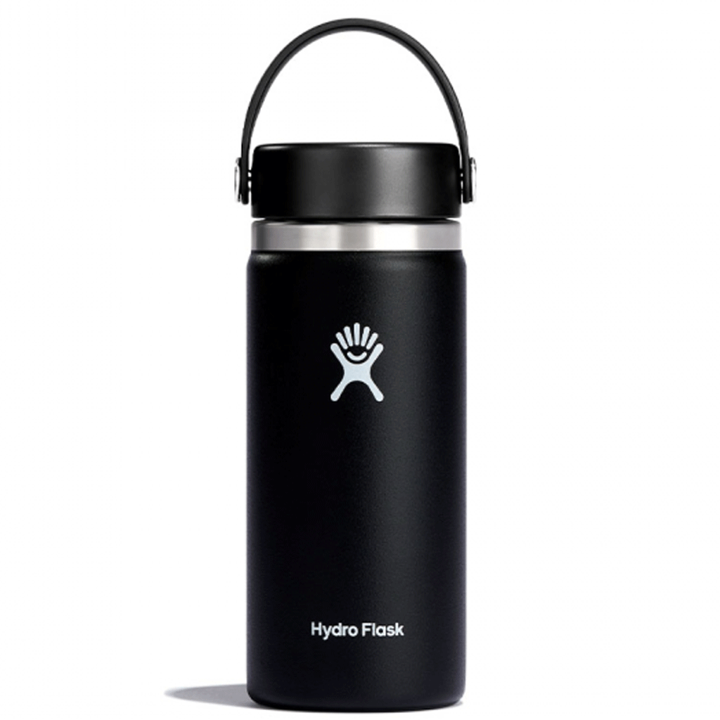 HYDRO FLASK - 16 Oz WIDE FLEX CAP-BLACK