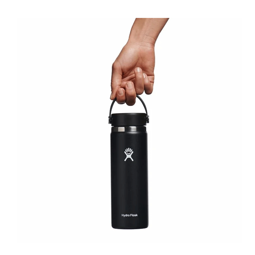 HYDRO FLASK - 20 OZ WIDE MOUTH-BLACK
