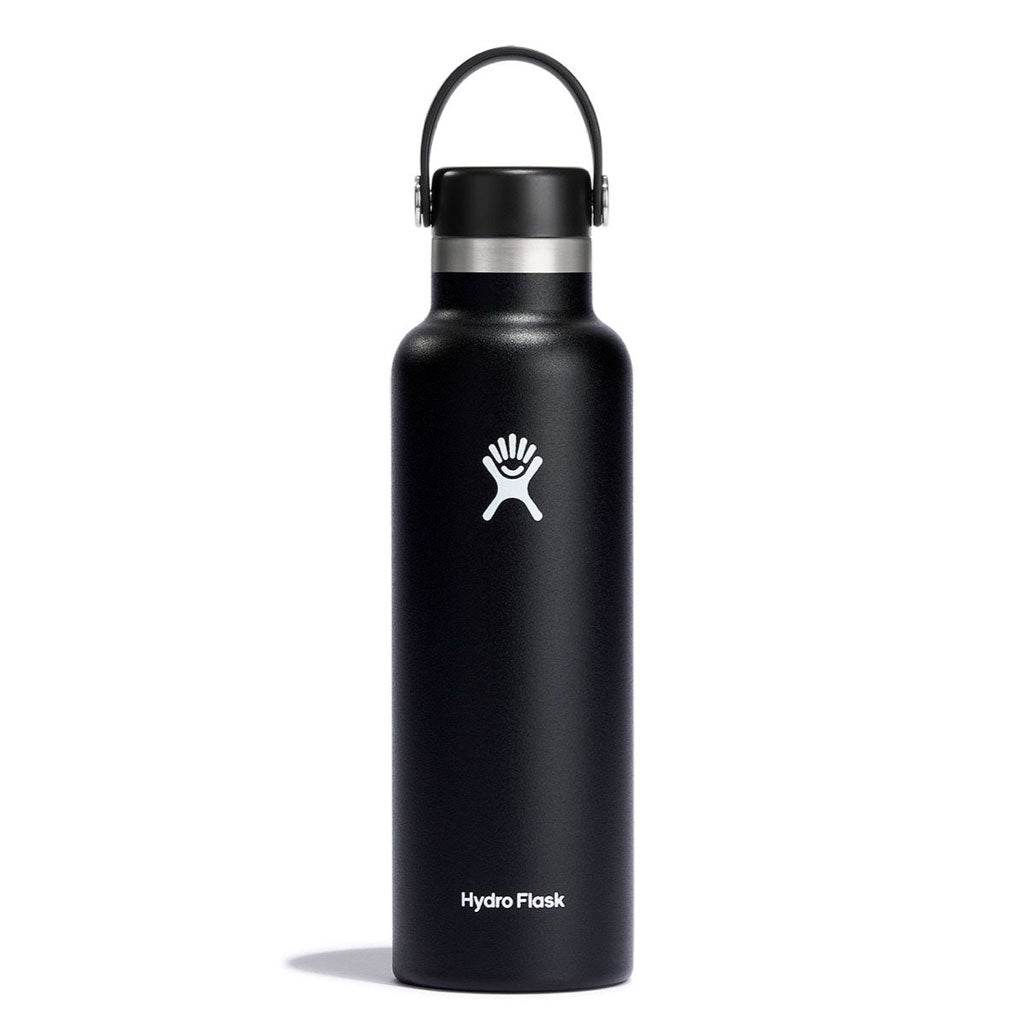 HYDRO FLASK - 21OZ STANDARD MOUTH-BLACK