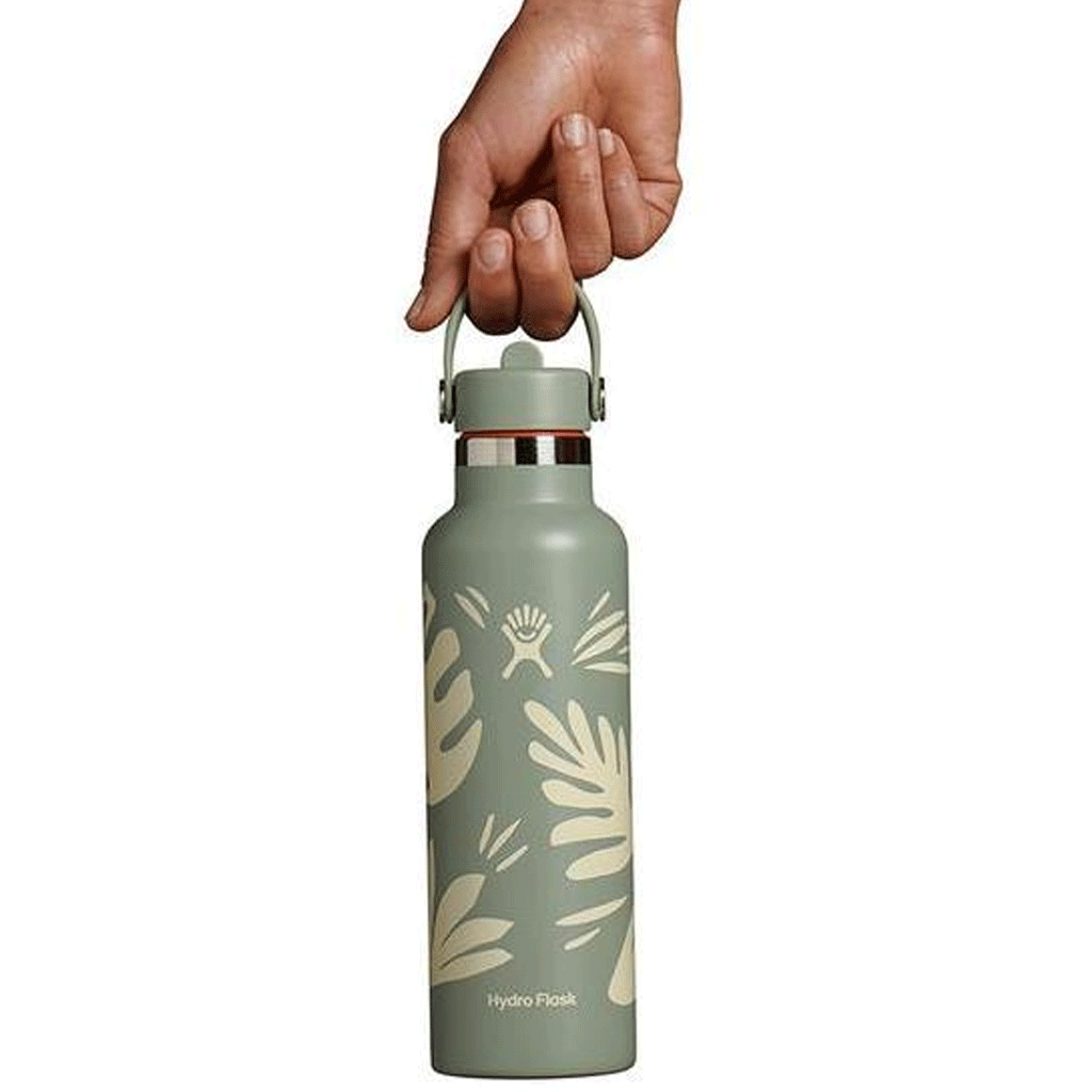 HYDRO FLASK - 21 OZ STANDARD FLEX STRAW CAP BOTANICAL BLISS AGAVE