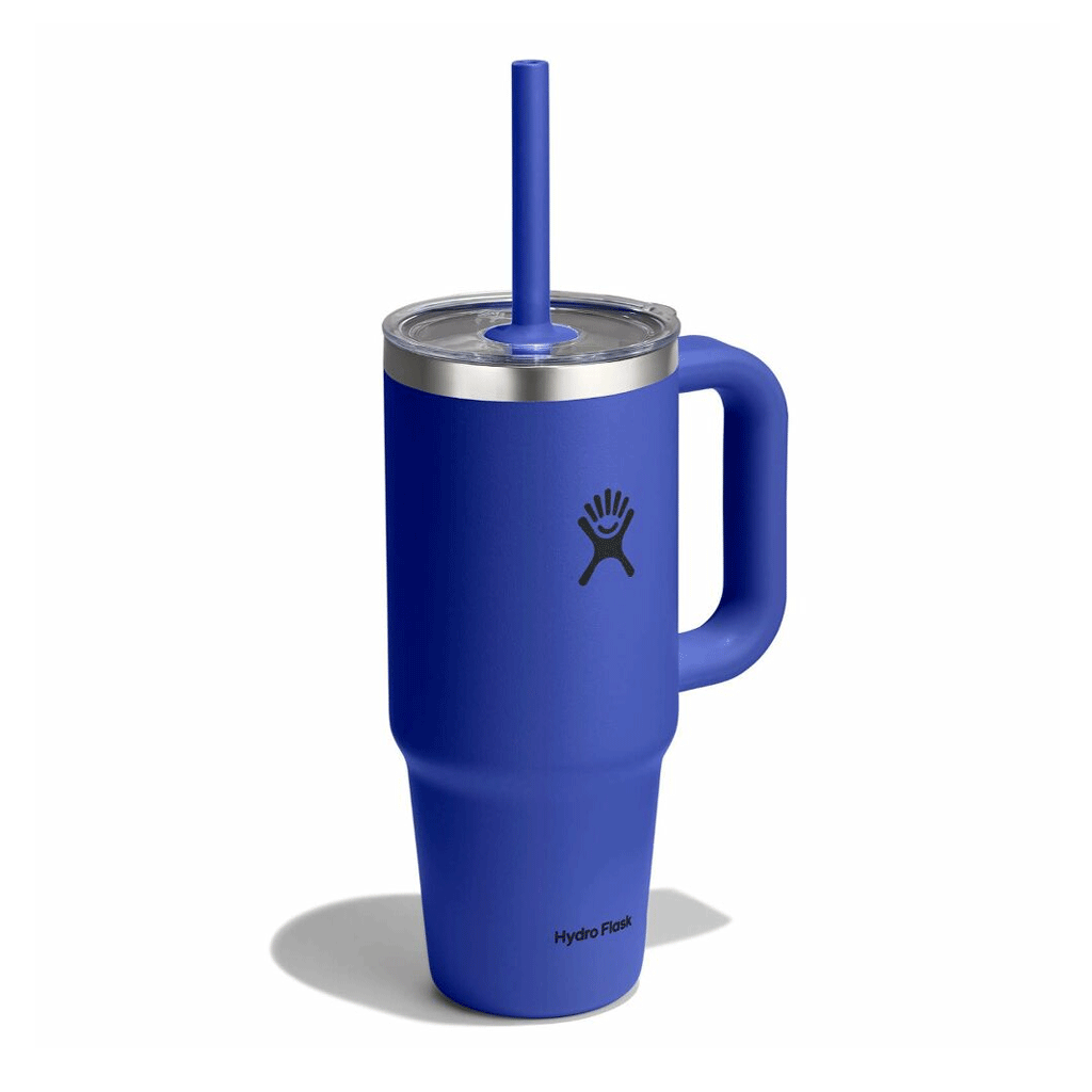 HYDRO FLASK - 24 OZ TRAVEL TUMBLER CLEAR LID-CAPRI BLUE