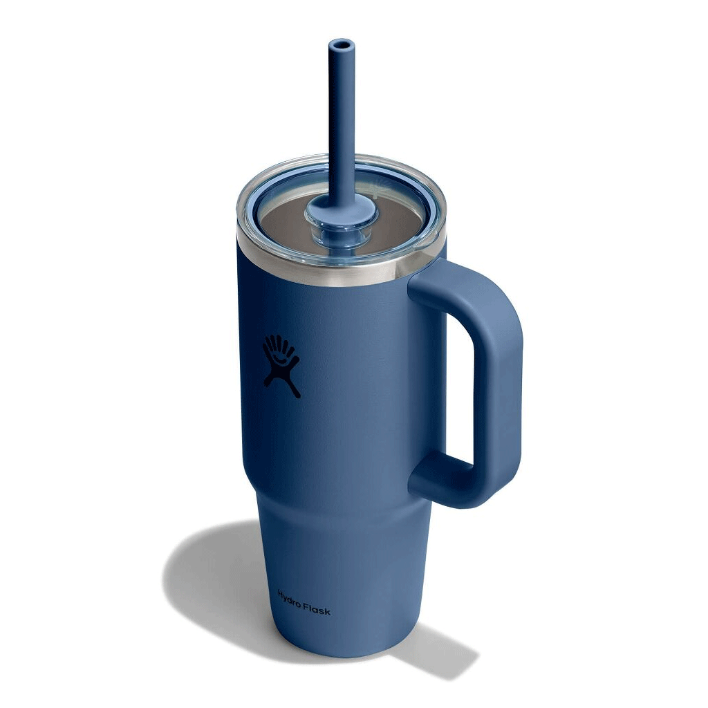 HYDRO FLASK - 24 OZ TRAVEL TUMBLER CLEAR LID-HARBOR BLUE