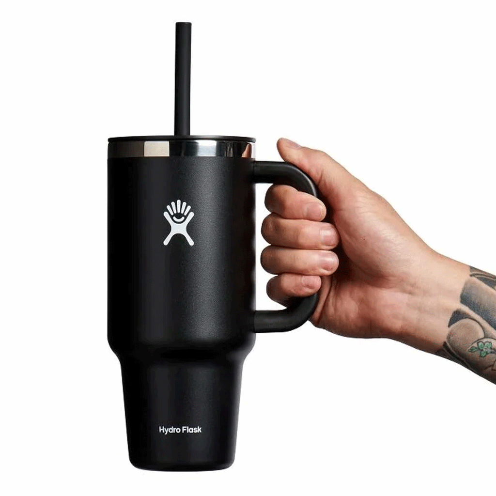 HYDRO FLASK - 24 OZ ALL AROUND TRAVEL TUMBLER-BLACK