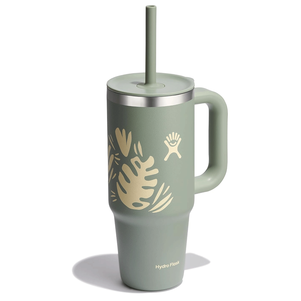 HYDRO FLASK - 24 OZ ALL AROUND TRAVEL TUMBLER-BOTANICAL BLISS AGAVE