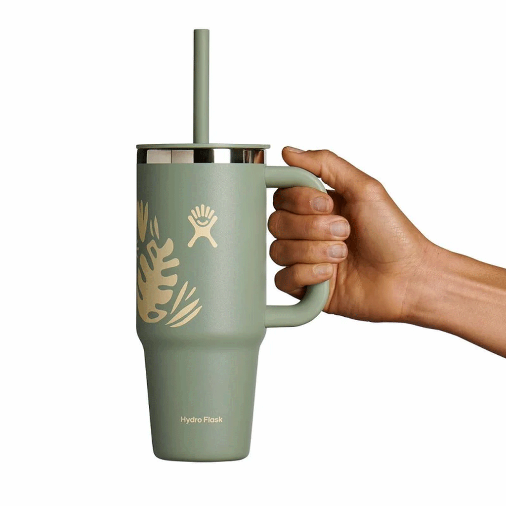 HYDRO FLASK - 24 OZ ALL AROUND TRAVEL TUMBLER-BOTANICAL BLISS AGAVE