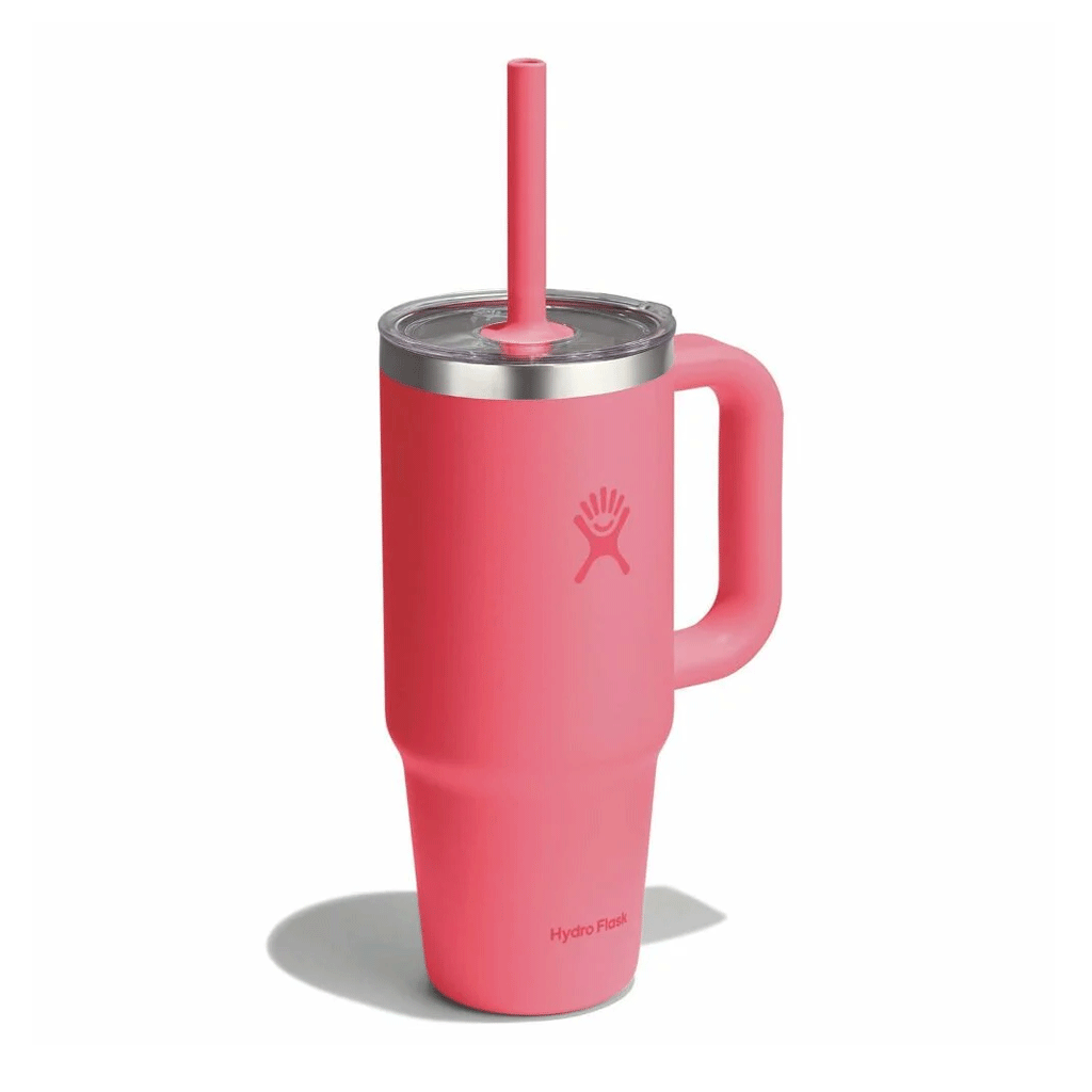 HYDRO FLASK - 24 OZ TRAVEL TUMBLER CLEAR LID-POPSTAR PINK