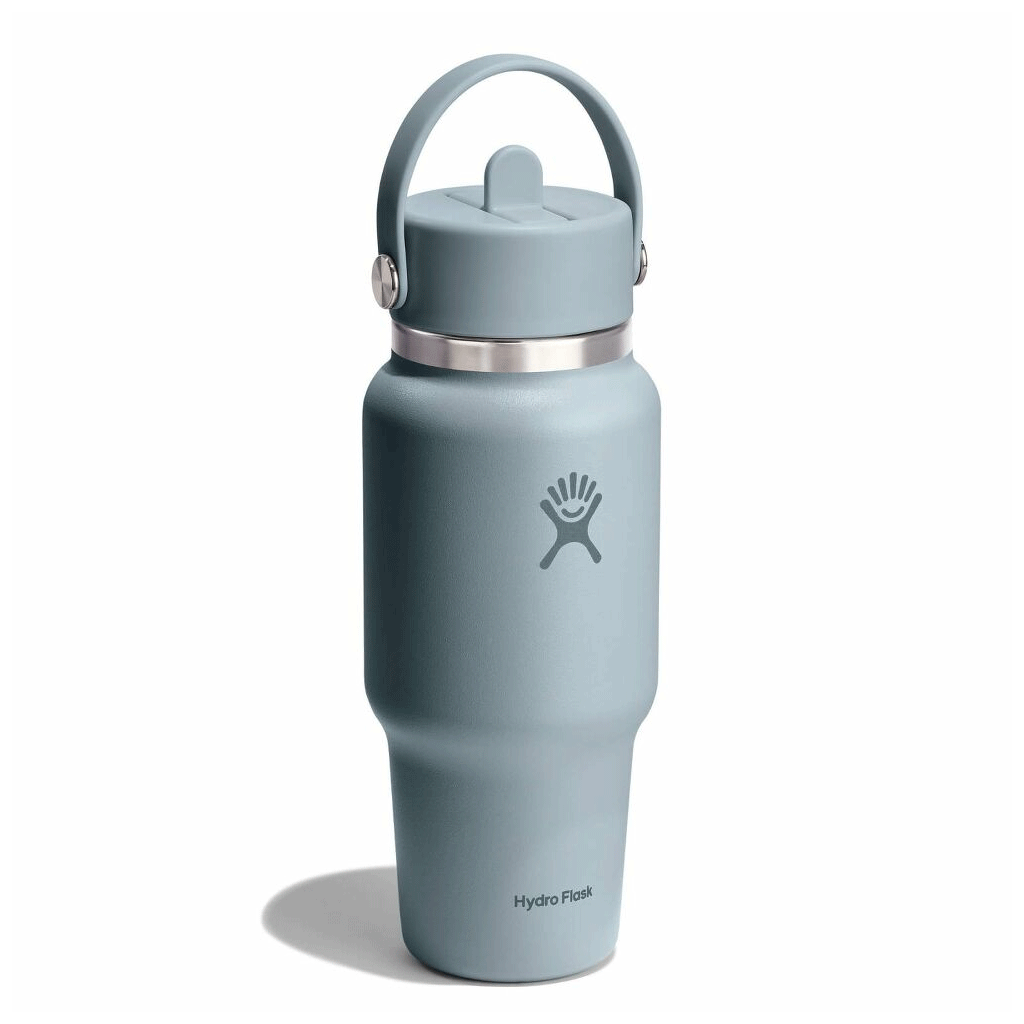 HYDRO FLASK - 24 OZ WIDE FLEX STRAW TRAVEL BOTTLE-SHALE GRAY