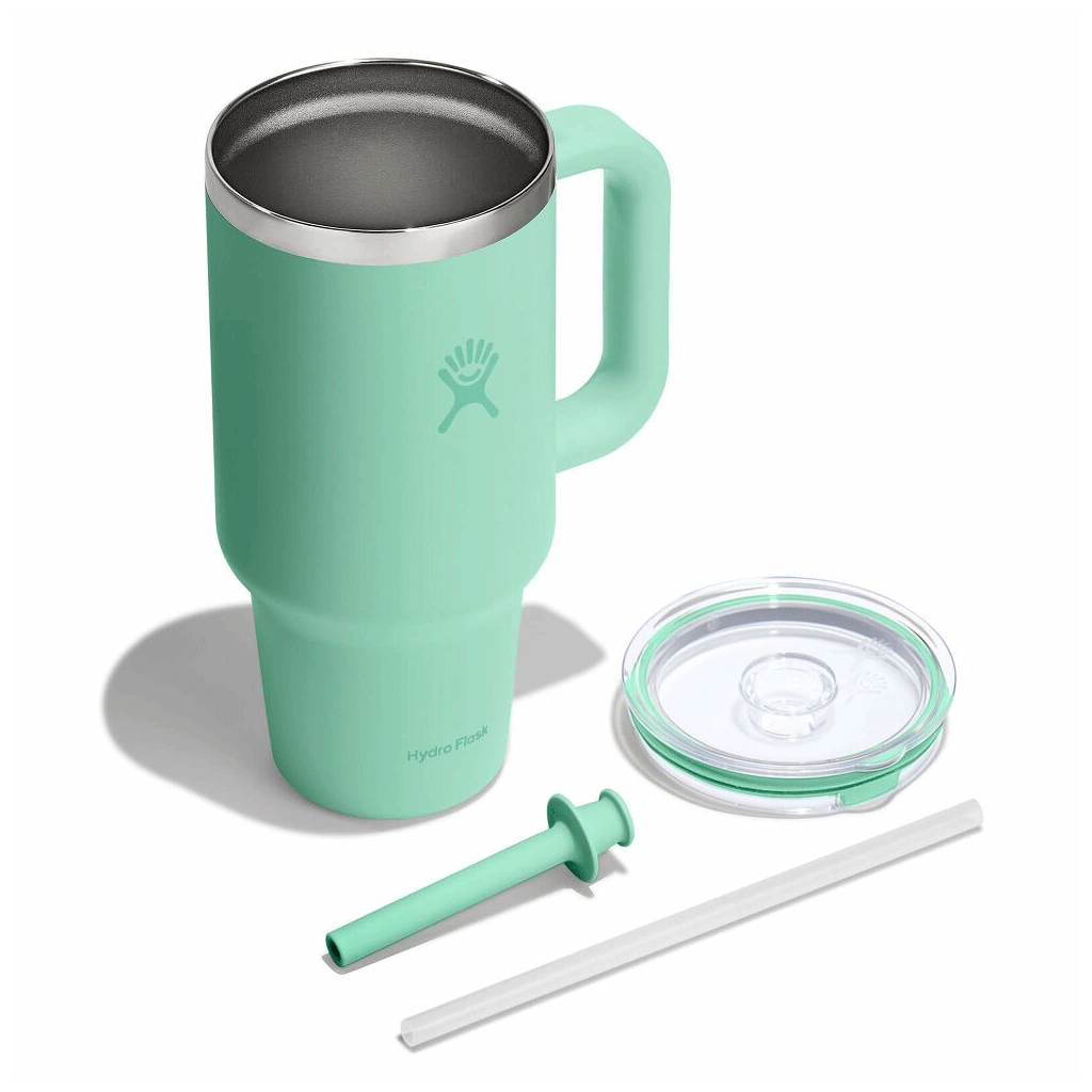 HYDRO FLASK - 32 OZ TRAVEL TUMBLER CLEAR LID-MERMAID GREEN