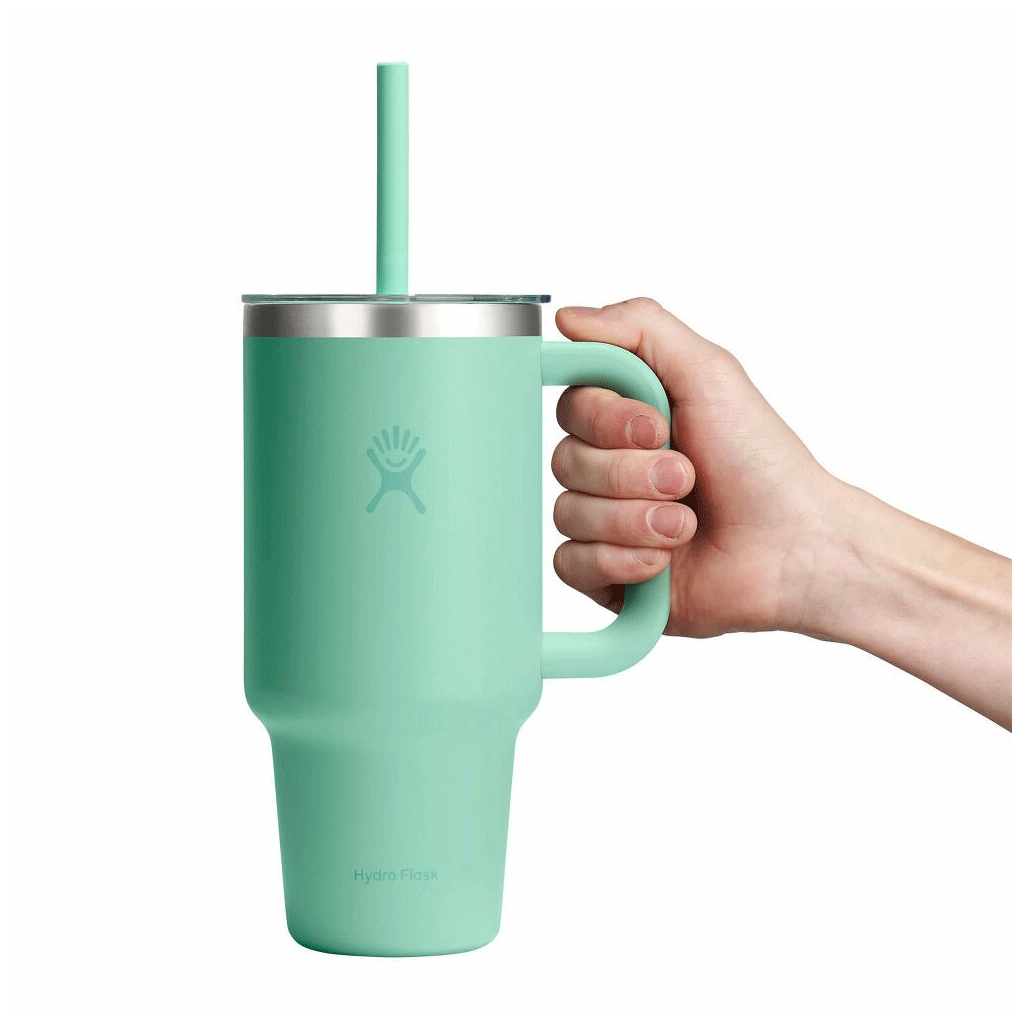 HYDRO FLASK - 32 OZ TRAVEL TUMBLER CLEAR LID-MERMAID GREEN