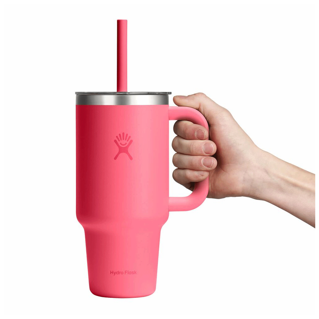 HYDRO FLASK - 32 OZ TRAVEL TUMBLER CLEAR LID-POPSTAR PINK