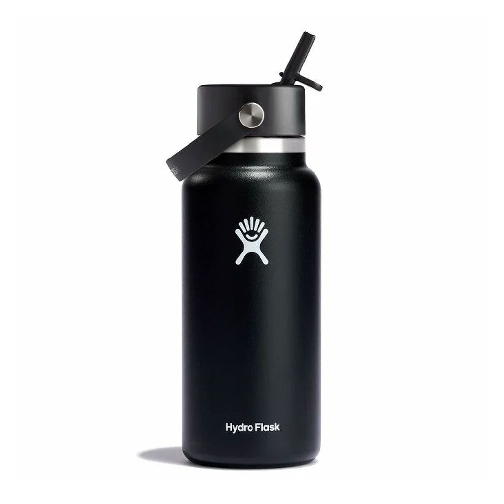 HYDRO FLASK - 32 OZ WIDE FLEX STRAW CAP-BLACK