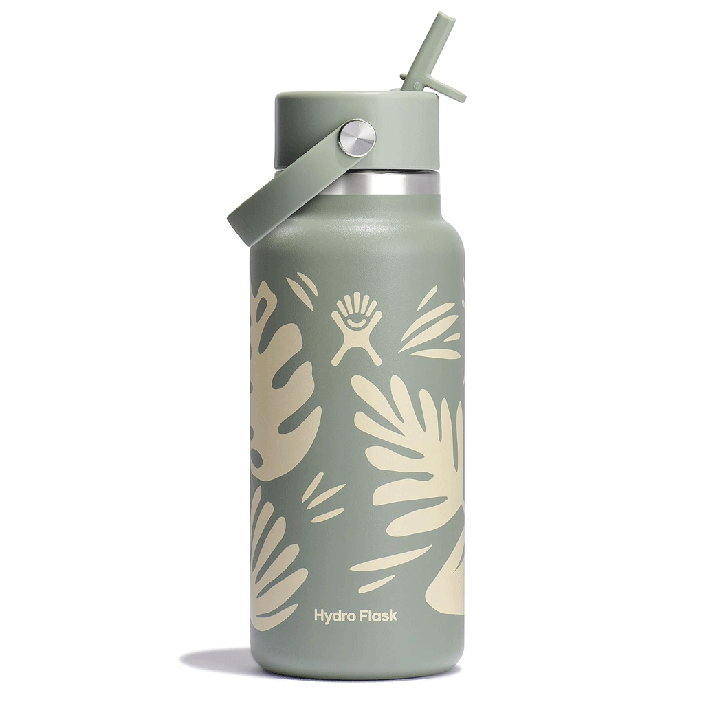 HYDRO FLASK - 32 OZ WIDE FLEX STRAW CAP-BOTANICAL BLISS AGAVE