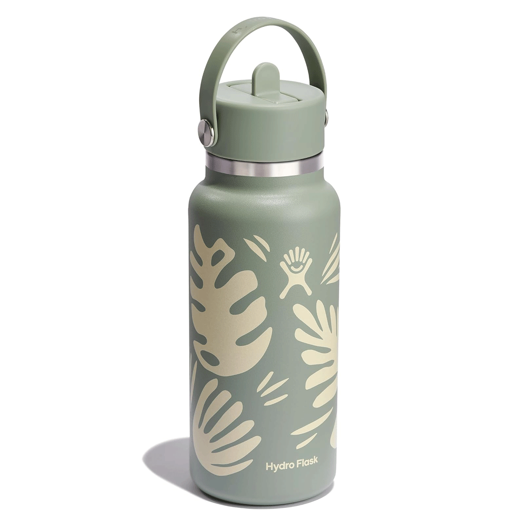 HYDRO FLASK - 32 OZ WIDE FLEX STRAW CAP-BOTANICAL BLISS AGAVE