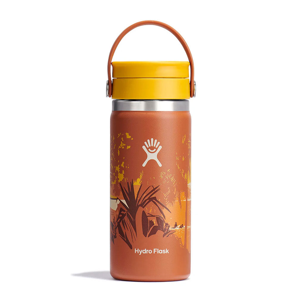 HYDRO FLASK - KAILAH 16 OZ WIDE FLEX SIP LID-PECAN