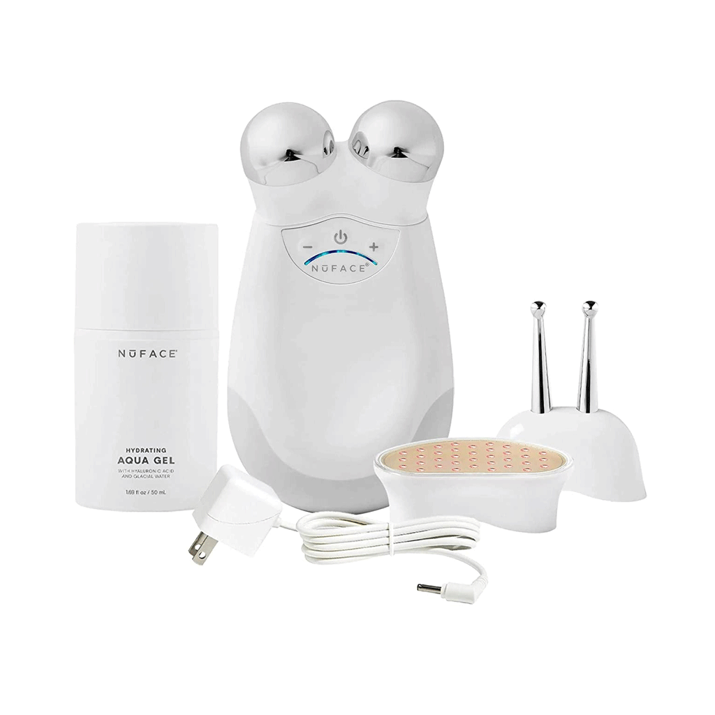 NuFACE - TRINITY COMPLETE FACIAL TONING DEVICE (includes ELE & TWR Attachment, 1.69 Aqua Gel)