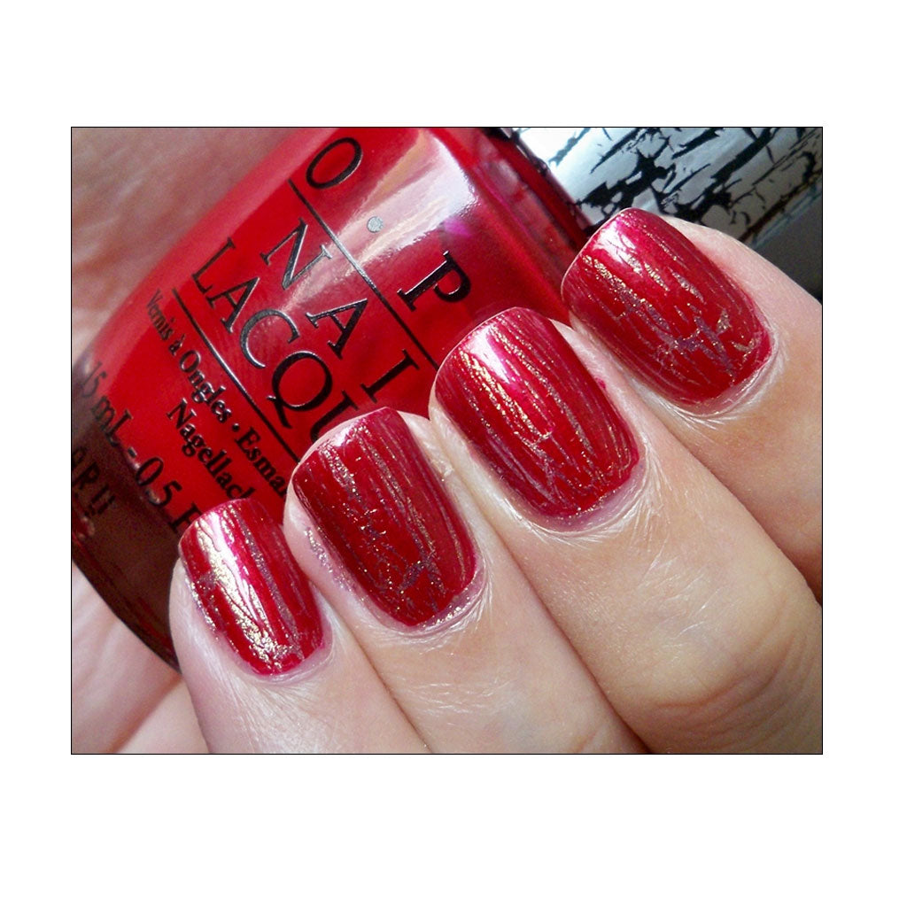 OPI - RED SHATTER-NAIL LACQUER