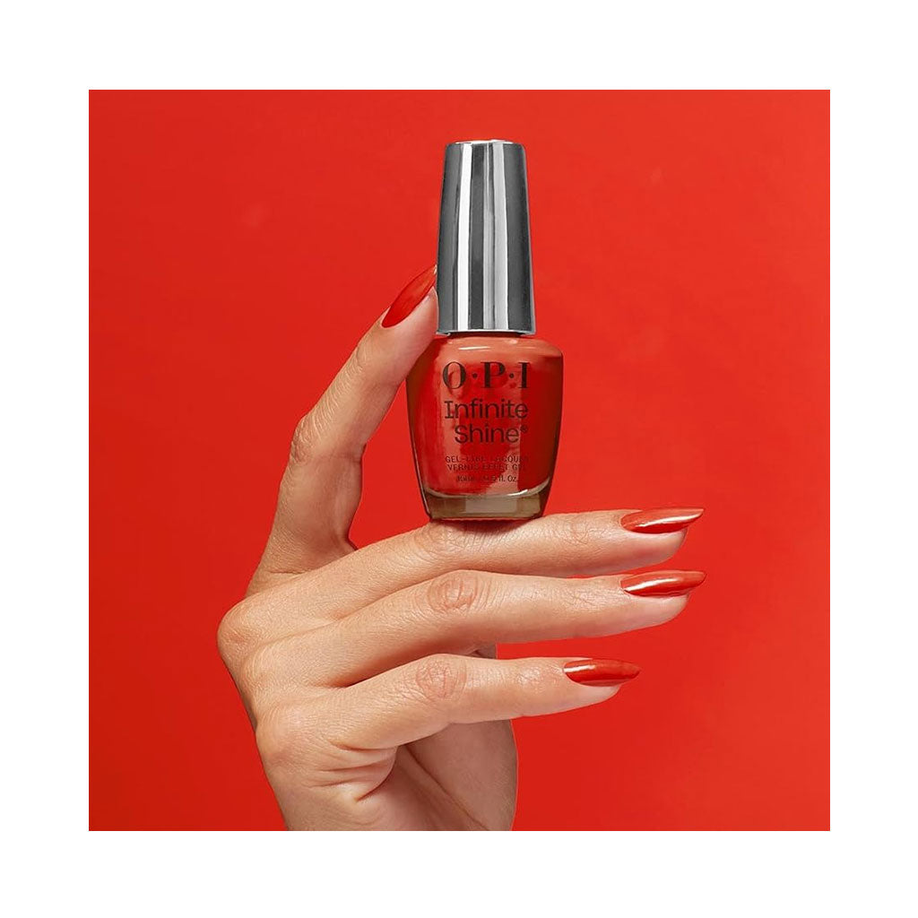 OPI - SILK- KNOCK 'EM RED (INFINITE SHINE)