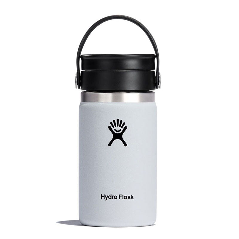 HYDRO FLASK - 12 OZ WIDE MOUTH WITH FLEX SIP LID-WHITE