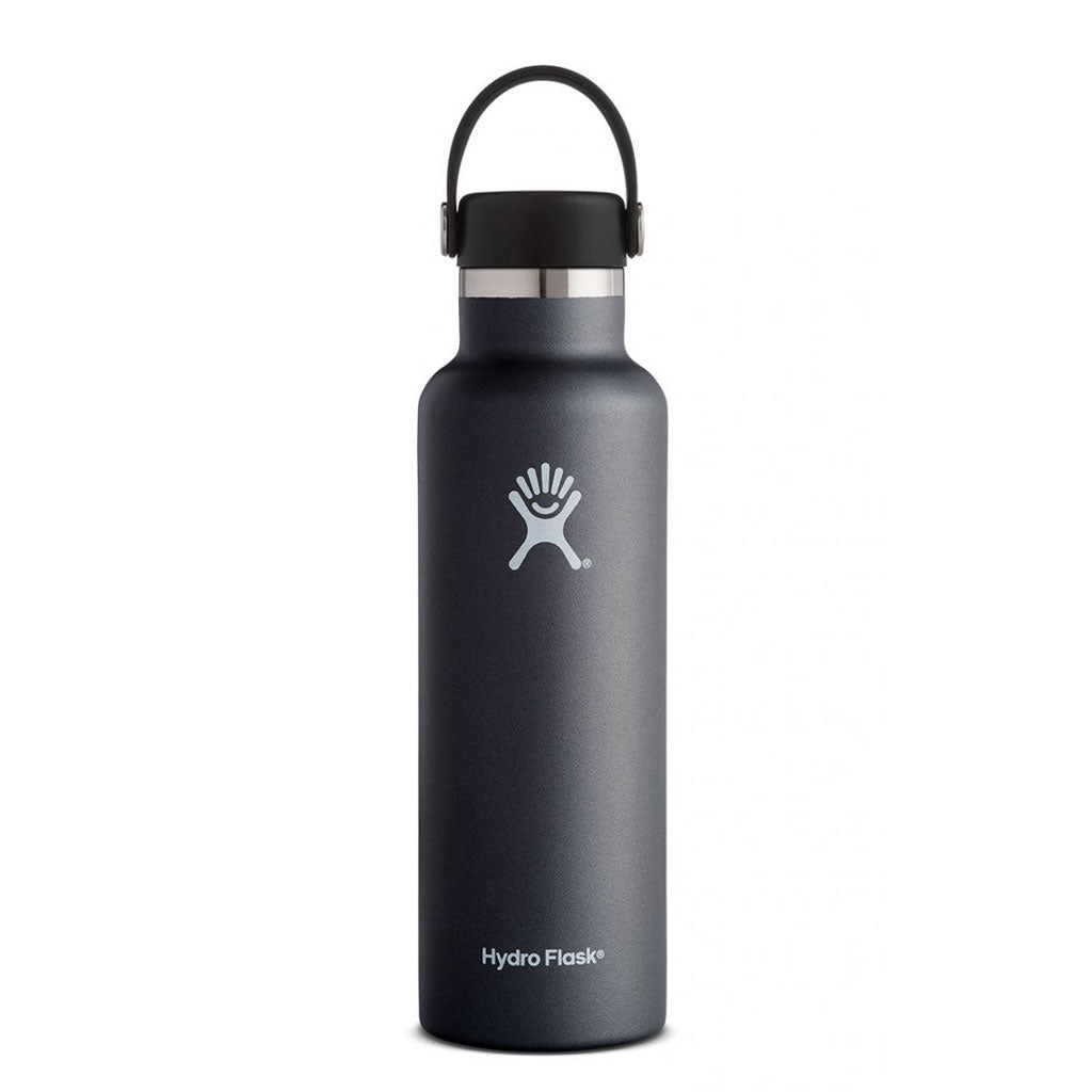 HYDRO FLASK - 21OZ STANDARD MOUTH-BLACK